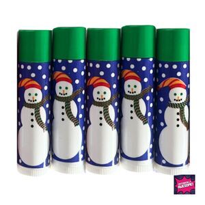 1994 Avon Holiday Snowman Spearmint Lip Balm - Rare - New/Never Used - LOT 5